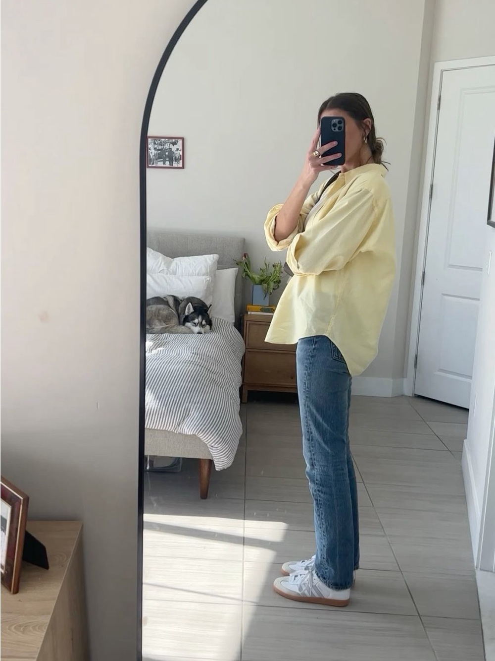 Vintage 90’s Cottagecore Cathy Daniels 100% Cotton Button Up Shirt Butter Yellow